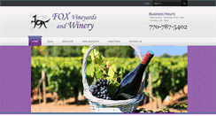 Desktop Screenshot of foxvinwinery.com